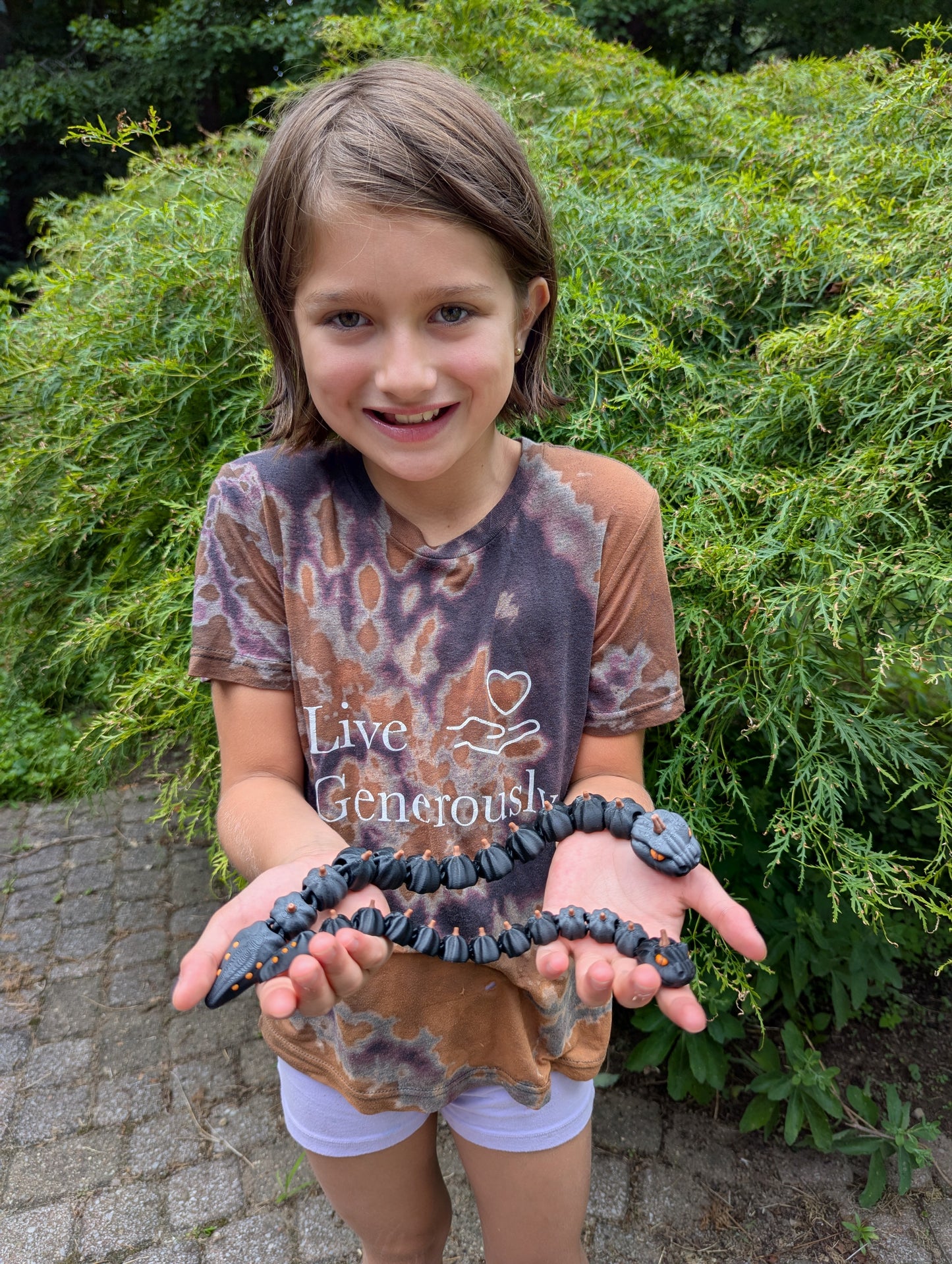 Pumpkin Snake, Black, Small